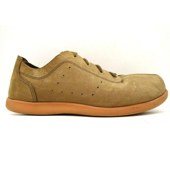 CROCS | Shoes | Crocs Brown Leather Split Toe Casual Lace Up 